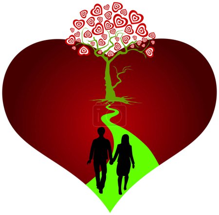 valentine day image - color illustration
