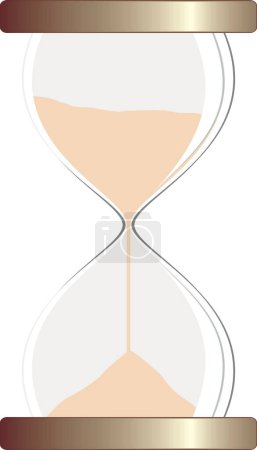 Illustration for Ilustration of isolated hourglass - Royalty Free Image