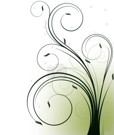 Illustration for Floral ecology background vector illustration - Royalty Free Image