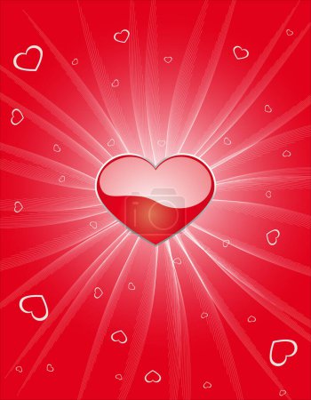 Ilustración de Ilustración de Valentines LOVE imagen de fondo - ilustración en color - Imagen libre de derechos