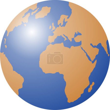 Illustration for Globe world vector illustration - eps editable format - Royalty Free Image