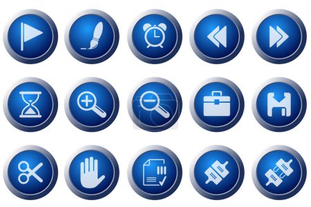 Illustration for Toolbar and Interface icons - Royalty Free Image