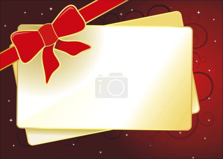 Illustration for Vector card for merry christmas and happy new year - Royalty Free Image