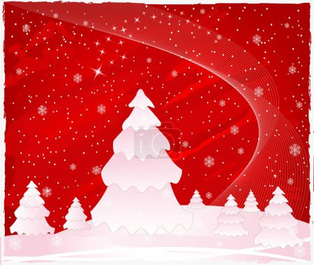 Illustration for Abstract   Christmas background image - color illustration - Royalty Free Image