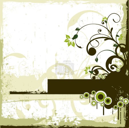 Illustration for Floral background image - color illustration - Royalty Free Image