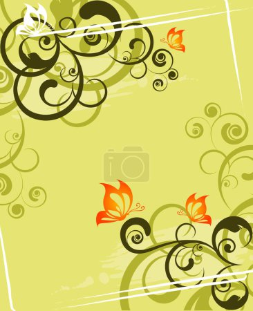 Ilustración de Ilustración vectorial floral para el diseño. - Imagen libre de derechos