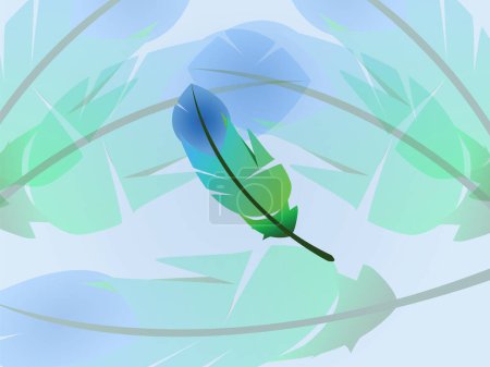 Illustration for A vector Representing a feather - Royalty Free Image