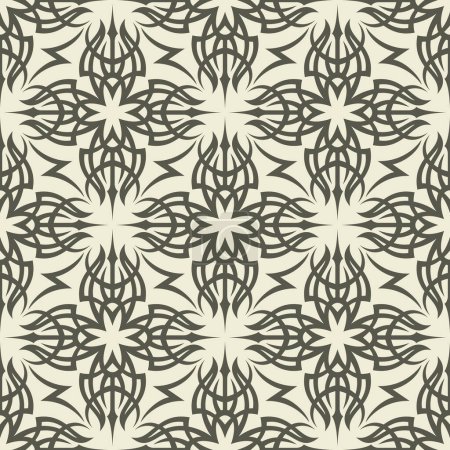Illustration for Seamless background from a tribal ornament, Fashionable modern wallpaper or textile - Royalty Free Image