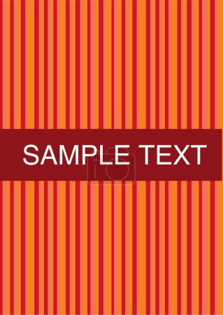 Téléchargez les illustrations : Modèle de rayures rétro (sans couture) avec orange et rouge - en licence libre de droit