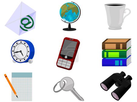 Illustration for Icons for web design in a vector - Royalty Free Image