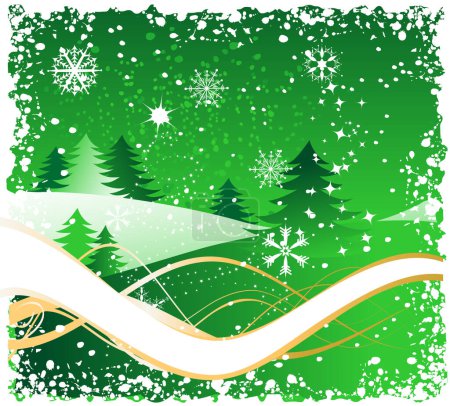 Illustration for Winter background for your design - Royalty Free Image
