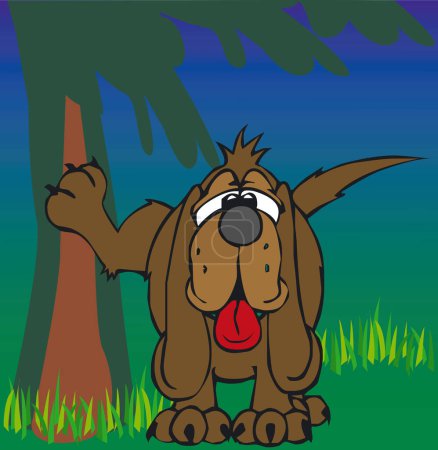 Illustration for Illustratition of an Toonimal Dog-Vector - Royalty Free Image