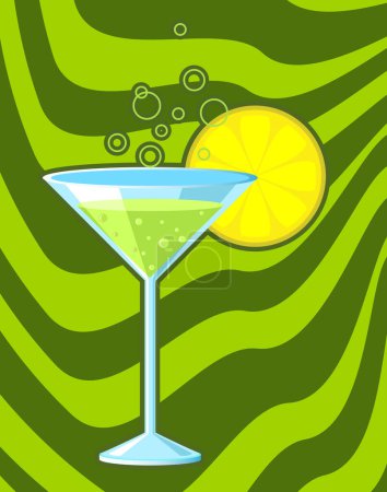 Illustration for Martini image - color illustration - Royalty Free Image