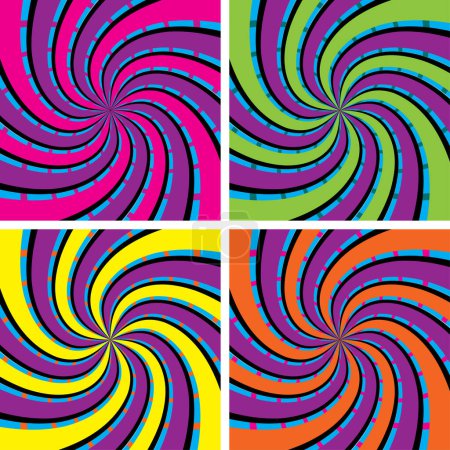 Illustration for Suqare swirls. image - color illustration - Royalty Free Image