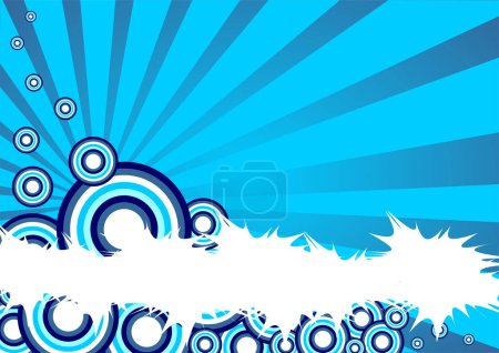 Illustration for Blue abstract background with copy space - Royalty Free Image