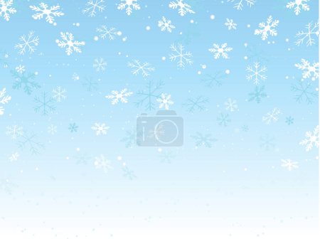 Illustration for Background of falling snowflakes - Royalty Free Image