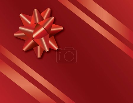 Illustration for Vector Illustration of Box Wrap with Bow - Royalty Free Image