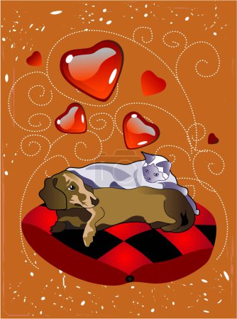 Ilustración de Ilustración para el día de San Valentín - Imagen libre de derechos