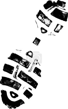 Ilustración de Zapato derecho aisladoImprimir - Vector altamente detallado de un sho caminar - Imagen libre de derechos