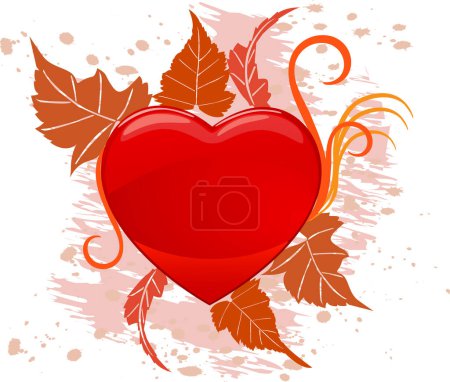 Illustration for Romantic background, vector illustration - Royalty Free Image