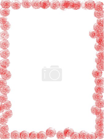 Illustration for Sprial Grunge Border - very detailed Vector graphi - Royalty Free Image