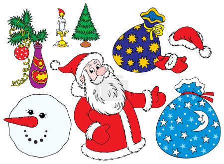 Illustration for Vector clip-arts / isolated illustrations for Christmas design - Royalty Free Image