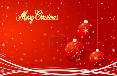 Illustration for Christmas abstract Background - vector image - color illustration - Royalty Free Image