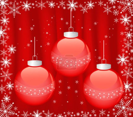 Illustration for Christmas abstract Background image - color illustration - Royalty Free Image