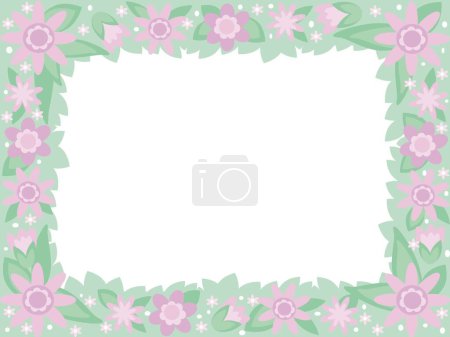 Illustration for Decorative pattern with flowers - Royalty Free Image