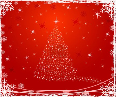 Illustration for Abstract christmas background - vector - Royalty Free Image