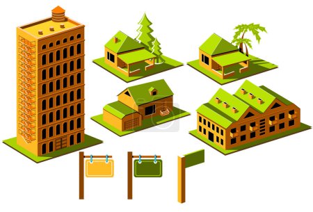 Illustration for Real Estate icon set - Royalty Free Image