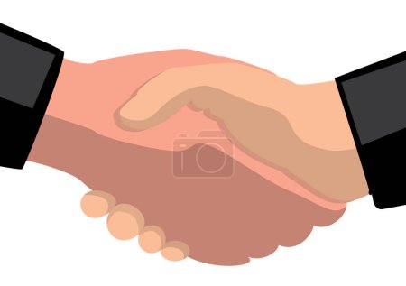 Illustration for Vector image of a business handshake - Royalty Free Image