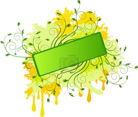 Illustration for Abstract floral background vector illustration - Royalty Free Image