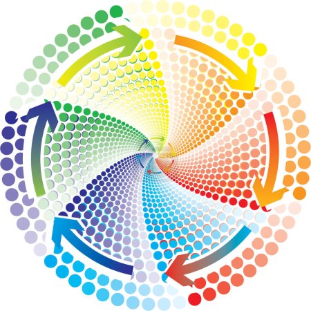 Téléchargez les illustrations : Image de cercle de couleur - illustration en couleur - en licence libre de droit
