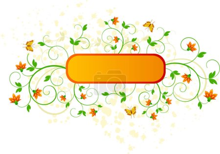 Ilustración de Fondo floral - imagen vectorial - ilustración en color - Imagen libre de derechos
