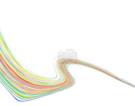 Illustration for Abstract editable vector design of a colorful stripe - Royalty Free Image