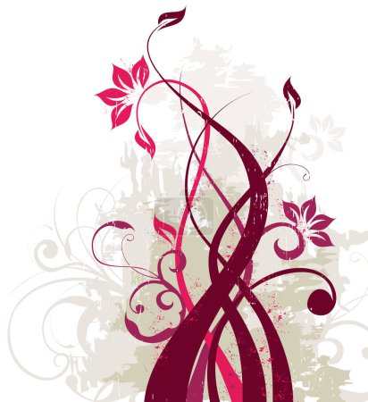 Ilustración de Imagen de fondo floral - ilustración de color - Imagen libre de derechos