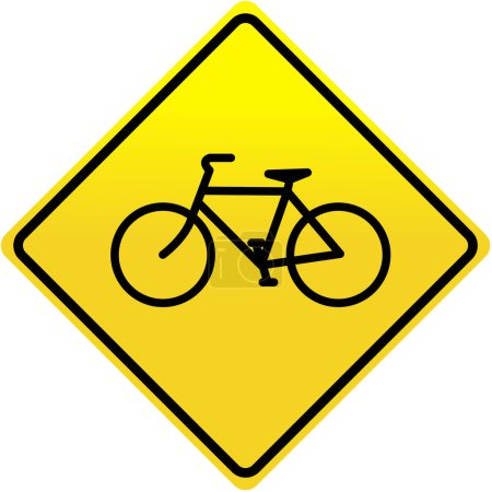 Illustration for Bicycle sign image - color illustration - Royalty Free Image