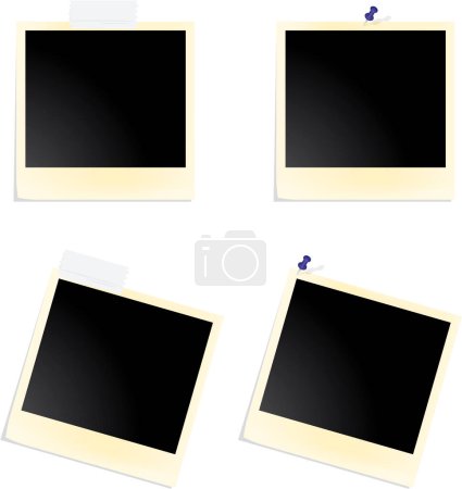 Ilustración de Ilustración vectorial os fondo polaroid - Imagen libre de derechos