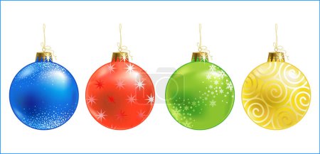 Illustration for Christmas ball / christmas ornament / vector - Royalty Free Image