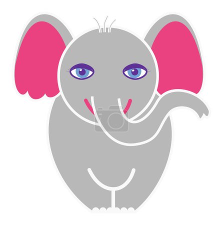 Illustration for Elephant Illustration image - color illustration - Royalty Free Image