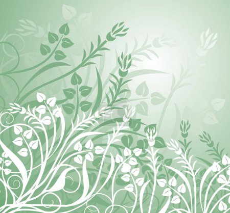 Illustration for Floral background, illustration image - color illustration - Royalty Free Image