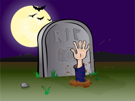 Illustration for Halloween illustration image - color illustration - Royalty Free Image