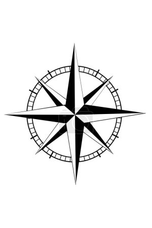 Téléchargez les illustrations : Image d'étoile nautique - illustration en couleur - en licence libre de droit