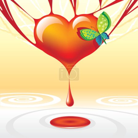 Illustration for Crop heart image - color illustration - Royalty Free Image