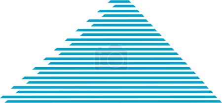Illustration for Modern Pyramid Symbol for stability and security - Royalty Free Image