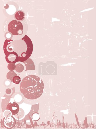 Illustration for Retro background with grunge.  layered and grouped for easy editing - Royalty Free Image