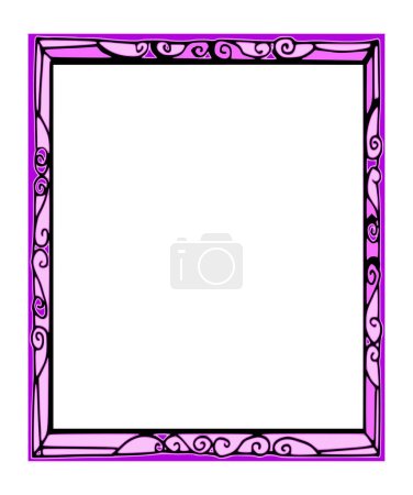 Illustration for Isolated hand draw frame, cartoon style - Royalty Free Image