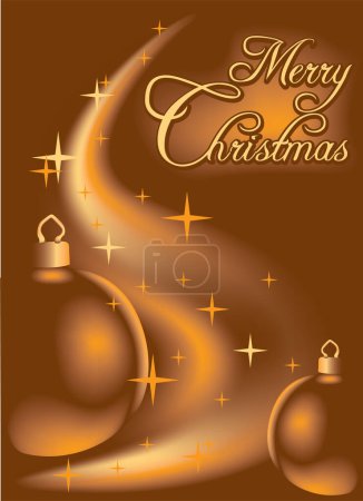 Illustration for Christmas background 03 - High detailed vector illustration. - Royalty Free Image