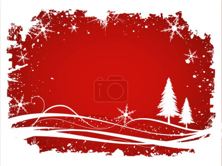 Illustration for Abstract winter background image - color illustration - Royalty Free Image